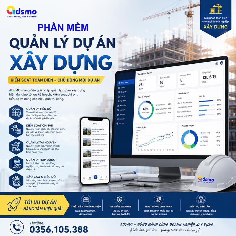 Phần mềm quản lý dự án công trình
